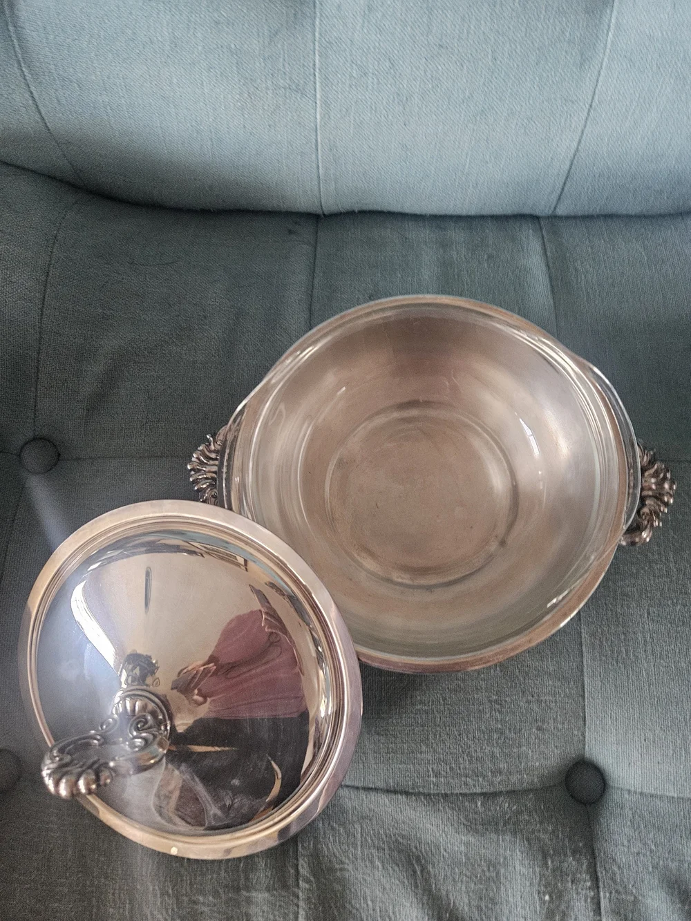 Source Unknown covered serving